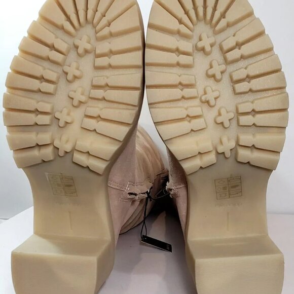 Dolce Vita Tall Leather Boots, 7.5W, Beige Suede, Wide Calf, WAS $250 *NEW!* - Picture 4 of 10